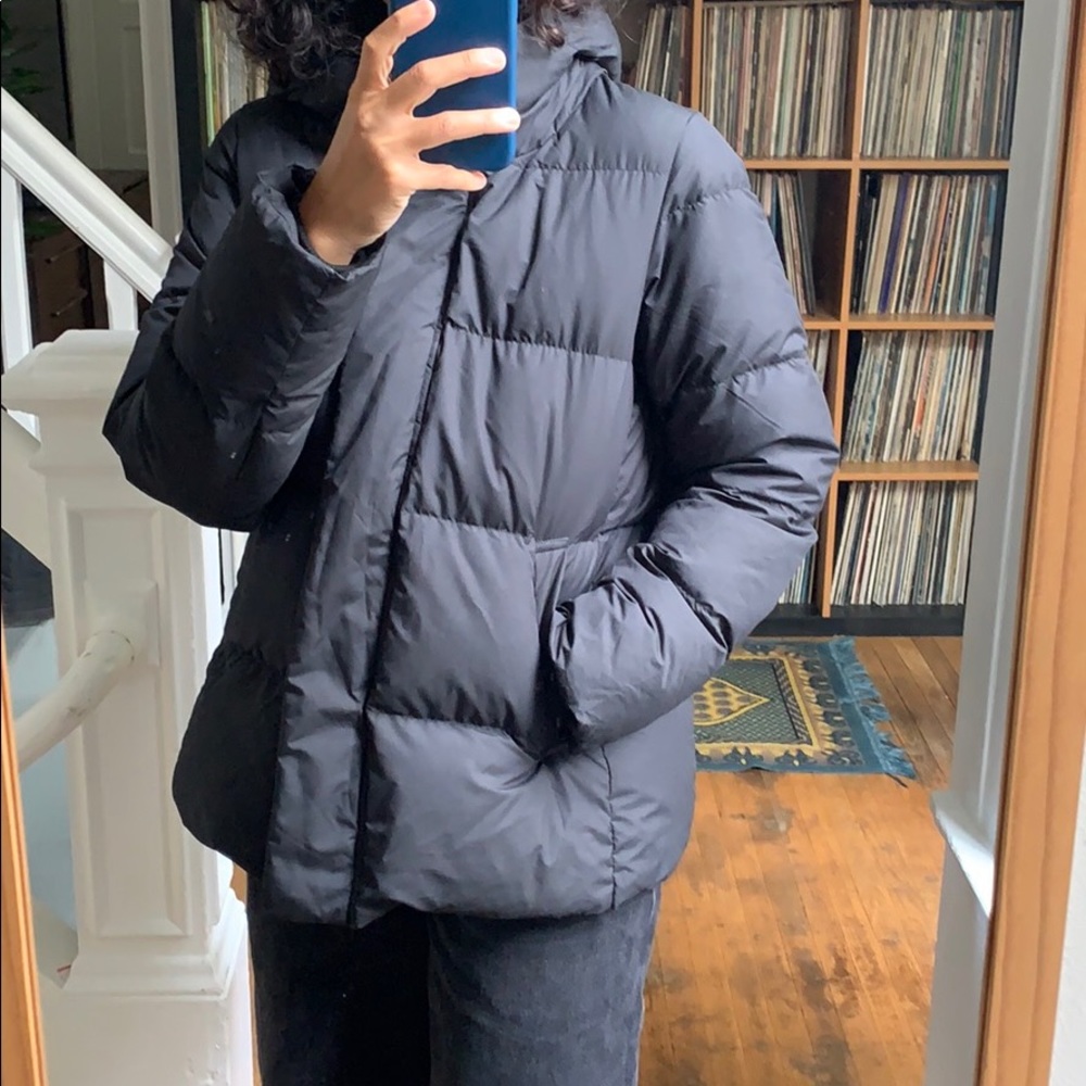 Black Muji Australian Down Puffer Jacket